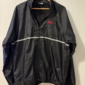 Sports Illustrated Black Windbreaker Jacket